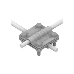 Кръстосан съединител 4-śrubowe M6 3-płytkowe B=30mm (горещо поцинкована стомана) AN-05A/OG/-1