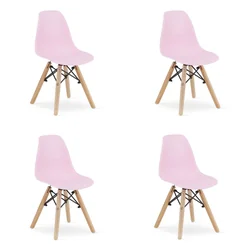 Krzesło ZUBI - róż x 4