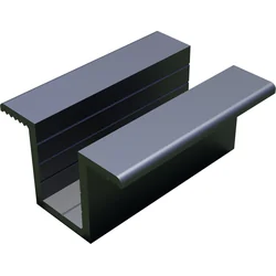 KS-50-24-CZ - Terminale centrale 50x24 NERO