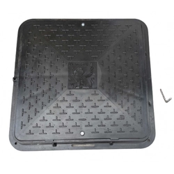 La tapa de la escotilla para el tanque séptico.60cm WL-60/72 negro