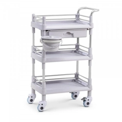 Laboratory trolley - 3 shelves 44 x 30 x 14 cm - 1 drawer - 30 kg STEINBERG 10030834 SBS-LF-108