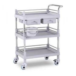 Laboratory trolley - 3 shelves 53 x 38 x 14 cm - 2 drawers - 30 kg STEINBERG 10030831 SBS-LF-105
