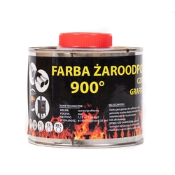 Lack hitzebeständige Farbe für den Kamin / Ofen schwarz 0.5L