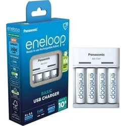 Ładowarka Panasonic Panasonic Eneloop Basic Charger USB BQ-CC61 incl. 4xAA 2200mAh