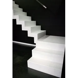 Ladrilhos BRANCOS lisos foscos para escadas 100x30 SATIN antiderrapante NOVO
