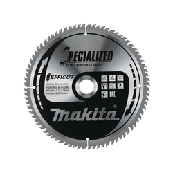 Lama per sega circolare Makita 260 x 30 mm | numero di denti: 80 db | larghezza di taglio: 2,15 mm