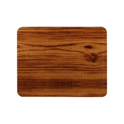 Laminated non-slip teak tray 460x360 mm