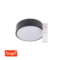 Lampă LED T-LED SMART Tuya RENDO 24W CCT rotundă neagră Varianta: Lampă LED SMART Tuya RENDO 24W CCT rotundă neagră, Light_Color: CCT