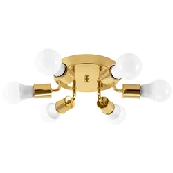 Lampada da Soffitto Plafond 6-Ramienna Metallo APP712-6C Oro