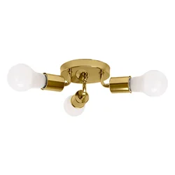 Lampada da soffitto tripla in metallo, APP704-3C Oro