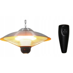 Lâmpada de aquecimento LED suspensa profissional com controle remoto 17m2 Stalgast 692310