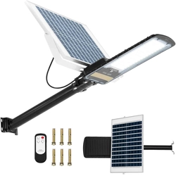 Lâmpada de rua solar ao ar livre com sensor crepuscular 96 x LED 100 NO PILOTO