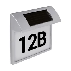 Lampada solare da parete con numero civico LED ADDRESS LED 0,18W CW