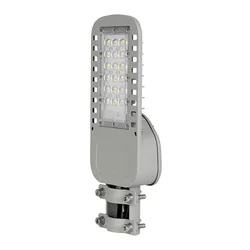 Lampadaires LED Slim - Gris - Samsung - IP65 - 30W - 4050 Lumens - 4000K - 5 Années