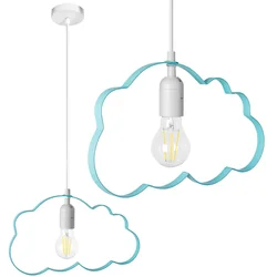 LAMPE À SUSPENDRE NUAGE BLEU