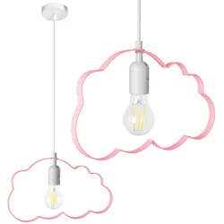 LAMPE À SUSPENDRE NUAGE, ROSE CLAIR