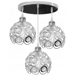 Lampe à suspension APP210-3CPR CRISTAL ARGENT