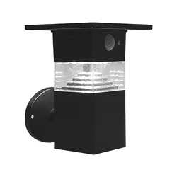 Lampy solarne - Czujnik lamp ściennych solarnych - IP54 - 3 Waty - 250 Lumeny - 3000K