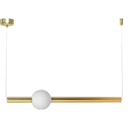 Lange LED-plafondlamp APP477-CP Goud