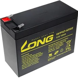 Långt batteri 12V/10Ah (PBLO-12V010-F2AD)