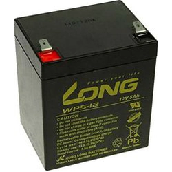 Långt batteri 12V/5Ah (PBLO-12V005-F2A)