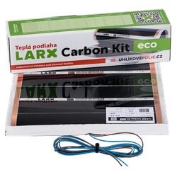 LARX Carbon Kit eco 200 W, heating foil for self-help installation, length 4.0 m, width 0.5 m