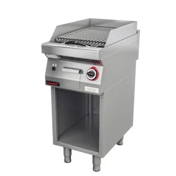 Lava Grill 400 Mm 7kW na base do gabinete aberto Kromet 700.Ogl-400.S