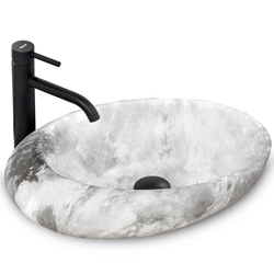 Lavabo da appoggio Rea Roxy C Stone L.GREY