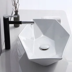 Lavabo da appoggio Rea Vegas Bianco