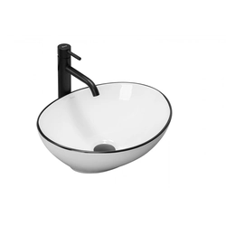 Lavabo da appoggio Sofia Black Edge 410x345x150 mm - ulteriore sconto del 5% con il codice REA5