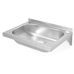 Lavabo de acero para manos colgado en la pared 400x295mm -Hendi 811818