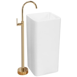 Lavabo freestanding Rea Holly bianco - ulteriore SCONTO 5% con codice REA5