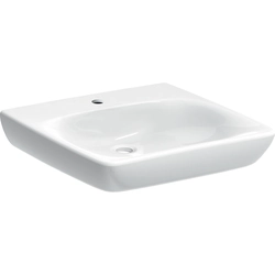 Lavabo Selnova Comfort B55 cm,H15 cm,T55 cm, sans trop-plein, avec trou pour robinetterie, pour handicapés