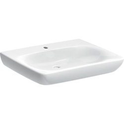 Lavabo Selnova Comfort B60 cm,H15 cm,T55 cm, sans trop-plein, avec trou pour robinetterie, pour handicapés