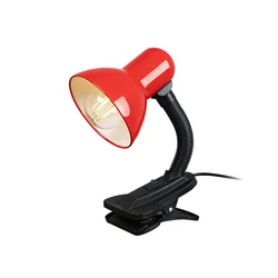 LB-08 bordlampe med rød clips
