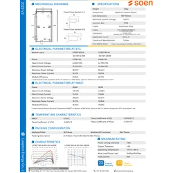 Leapton fotoelementu modulis LP182*182-M-60-NB 480 480W