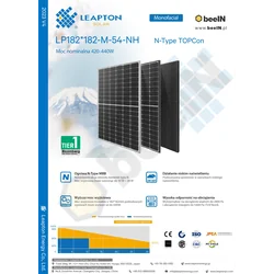 Leapton LP182-M-54-NH 440W Пълен черен N-тип