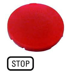 Leča Eaton Button 22mm ravno rdeča s simbolom STOP M22-XD-R-GB0 (218194)
