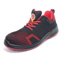 LECCE MF S1 ESD half shoe red/black, size 42