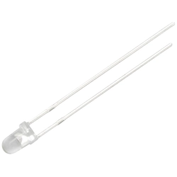 LED 3mm 12V branco transparente 20 Pcs