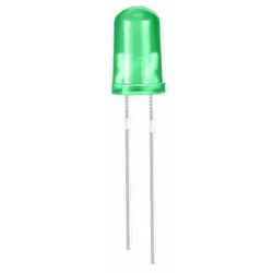 LED 5MM Grøn fra 2,3 V til 2,5 V 10 stk.