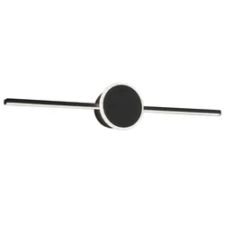 LED BATHROOM WALL LAMP ROUND BLACK 80CM APP850-1W