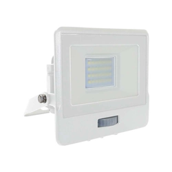 LED-Flutlichter mit PIR-Sensor - Samsung - IP65 - Weiß - 20W - 1510 Lumen - 6500K - 5 Jahre - Modellnummer: - VT-128S-W