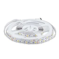 LED juostiniai šviestuvai – juostiniai šviestuvai 5050 – 60 – IP20 – RGB+6400K – Price/1m (5m ritinys)