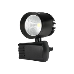 LED kursoru lukturi — COB kursu lukturi — IP20 — melns — 40 vati — 2600 lūmeni — 5000K