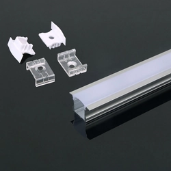 LED Strip Lights - Mounting Kit Silver - IP20 - Model No: - VT-8107