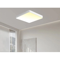 LEDsviti Bílý designový LED panel 600x600mm 48W teplá bílá (9745)