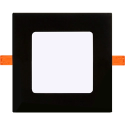 LEDsviti Black built-in LED panel 3W square 85x85mm day white (12523)