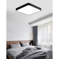 LEDsviti Černý designový LED panel 400x400mm 24W denní bílá (9734)