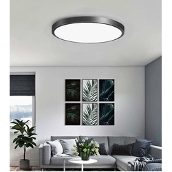 LEDsviti Černý designový LED panel 600mm 48W denní bílá (9730)